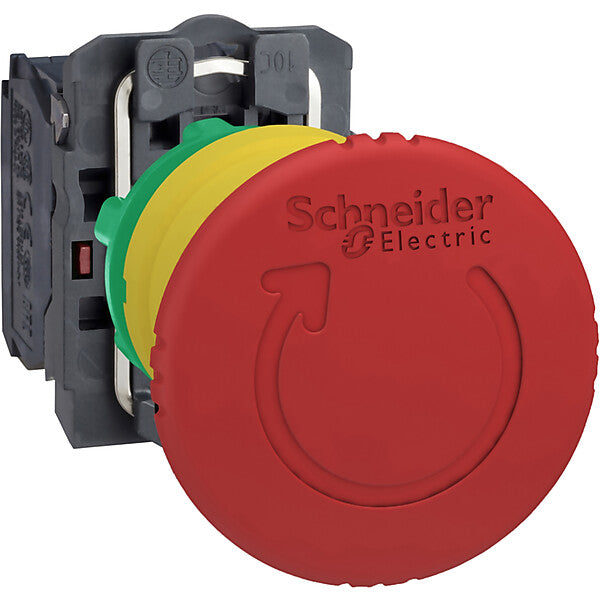 Schneider Electric Pilzdrucktaster Not-Aus Drehentriegelung, 2Ö XB5AS8444